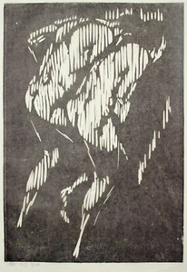 Gerald Anthony Coles (1929-2004) Woodcut two nude figures. 1958, 3/60 - Picture 1 of 3