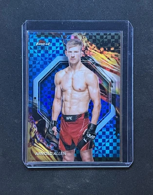 2024 Topps Finest UFC Arnold Allen #116 Blue Checkerboard Refractor 51/75 - Image 1 of 3