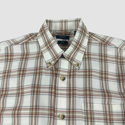 Arrow Men’s Small 14-14 1/2 Striped  Long Sleeve Button Down Dress Shirt - Image 1 of 4