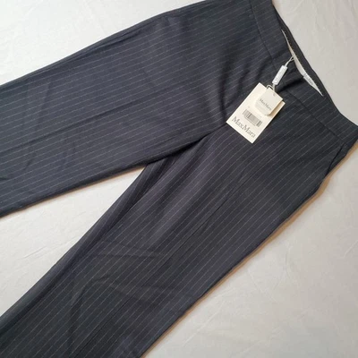 Max Mara Women's Size 6 NWT Affetto Trousers Wool Blend Black 11361553 - Image 1 of 4