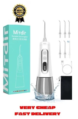 Hilo dental de agua inalámbrico profesional COSLUS para dientes, aparatos ortopédicos, cuidado de las encías - diario Foto 1 de 4