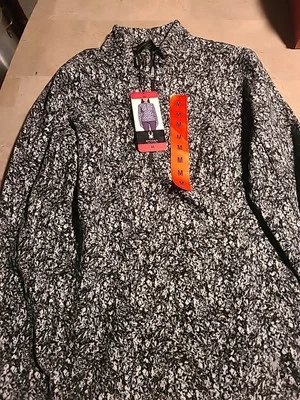 Pullover activo Spyder para mujer polar manga larga 1/4 cremallera negro/blanco - talla M Foto 1 de 2