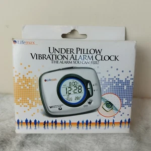 Lifemax Under Pillow Vibration Alarm Clock Calendar Temperature Visual Hearing - Picture 1 of 2