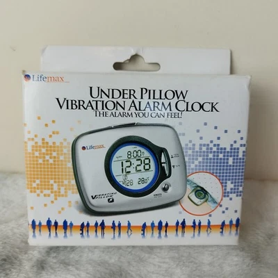 Lifemax Under Pillow Vibration Alarm Clock Calendar Temperature Visual Hearing  - Image 1 of 2