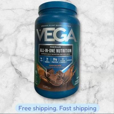 Organic Plant-Based Protein Premium All-In-One Nutrition Chocolate 1 lb9oz NEW - Image 1 of 2