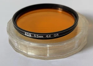 BDB - 55mm 4x OR Orange Filter - Case / vgc - Picture 1 of 3