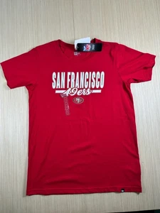 New Era T-Shirt Mens Medium Red Graphic Cotton San Francisco 49ers Football - Picture 1 of 4