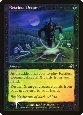 Torment  MTG FOIL  Restless Dreams   Magic - Image 1 of 2