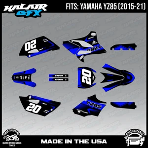 Graphics Kit for Yamaha YZ85 (2015-2021) YZ 85 Spear Series - Blue - Picture 1 of 4