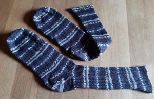 NEU ! Warme Socken Gr. 43 / 44 Herren Wollsocken handgestrickt aus Regia Wolle - Bild 1 von 1