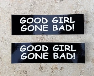 Good Girl Aufkleber 2 Pcs.Aufkleber Decals Stickers Helmaufkleber Harley - Picture 1 of 1