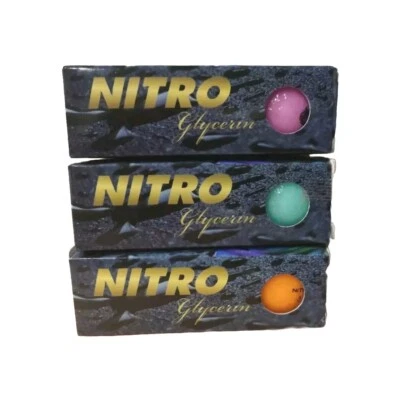 Lote de 3 NUEVAS pelotas de golf a distancia de nitro glicerina 3 paquetes rosa, azul y naranja  Foto 1 de 3