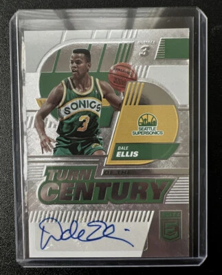 Dale Ellis Auto 2022-23 Donruss Elite Turn of the Century Seattle Supersonics - Image 1 of 2
