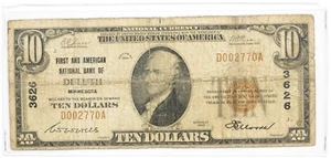 1929 Series $10 National Currency Note *Duluth Minnesota* - Picture 1 of 2
