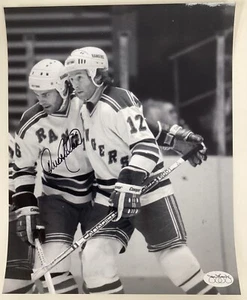 Dave Maloney Signed Photo 8x10 Hockey NY Rangers Autograph JSA Black - Picture 1 of 2