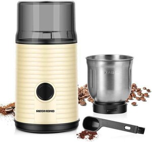 REDMOND Coffee Grinder, 160W Electric Coffee Bean Grinder CG004 Cream