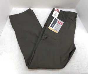 Wrangler Workwear Utility Pants Mens 36x32 Brown Durable Carpenter Relaxed NWT - Picture 1 of 13