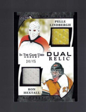 2022/23 Leaf In The Game Used  Dual Relic  #34/45 Lindbergh Hextall