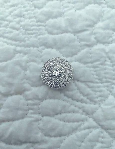 ❄️ Dazzling Rhinestone Buttons With Shank 2.4cm Wedding Hair Acc Craft Dresses - Picture 1 of 4