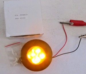 3" Courtesy Amber LED Light 12V Black Recessed Clear Lens RV/Marine/Auto #82322 - Picture 1 of 3