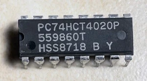 Philips PC74HCT4020P 14 Stufen Binärzähler - NOS - Bild 1 von 1