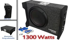 OE AUDIO 10 Inch 25cm 1300W Active Car Subwoofer Bass Box slim Compact design  - Picture 1 of 3