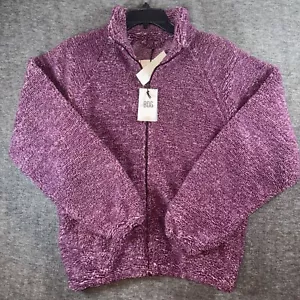 Urban Outfitters Mens BDG Raglan Mockneck High Pile Sherpa Fleece Jacket XS NEW - Picture 1 of 10