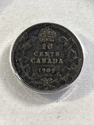 1902-H Canada 10 Cents Silver Coin Graded VF 20 by ANACS - Image 1 of 4