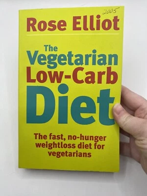 The Vegetarian Low-Carb Diet: The fast, no-hunger w... by Elliot, Rose Paperback - Imagem 1 de 4