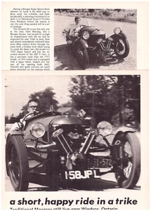 4 LOT Morgan 3-Wheel Trikes, North American Car Magazine Multi-Page Articles - Picture 1 of 4