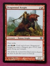 Magic The Gathering CONFLUX DRAGONSOUL KNIGHT single red card MTG