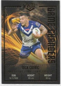 2021 Nrl Elite Game Changers (GC 05 / 32) Nick COTRIC Bulldogs 39/45