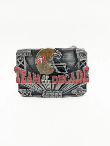 San Francisco 49ers 1990 Team of the Decade Belt Buckle Limited Edition NFL Cover