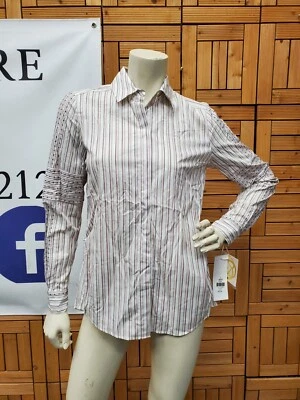 Camisa de manga larga con botones a rayas Etcetera para mujer Foto 1 de 4