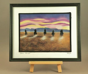 " Mornin' Roundup " von "Padgett", ein Originaldruck unter Glas mit dem Rahmen - Bild 1 von 7