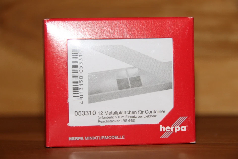 Herpa, 053310 Metallplätchen Per Aggiornamento Il Containers, 12 Pezzo - Immagine 1 di 1