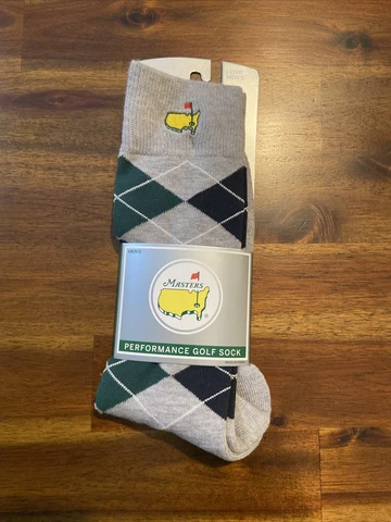 Augusta National Masters Argyle Performance Golf Sock Socks NEW Cover