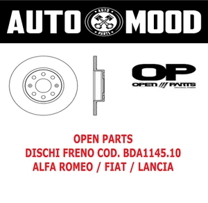 OPEN PARTS -- DISCHI FRENO COD. BDA1145.10 - ALFA ROMEO / FIAT / LANCIA - Imagen 1 de 1