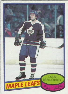 1980 Topps #118 Dan Maloney Maple Leafs - Image 1 of 2