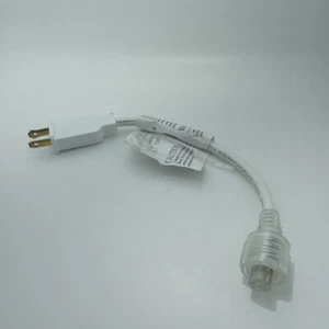 #E) Power Cord For Flexible Light Rope Model E172629 white, used - Picture 1 of 2