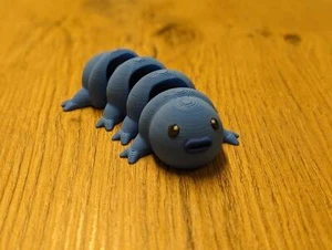 Tardigrade Articulated Figure Keychain Flexible Water Bear Toy Unique Science - Picture 1 of 4