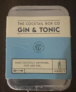 Cocktail Box - Gin & Tonic Travel Mixing Kit Tin - Serves 3 Just add Gin - Picture 1 of 3