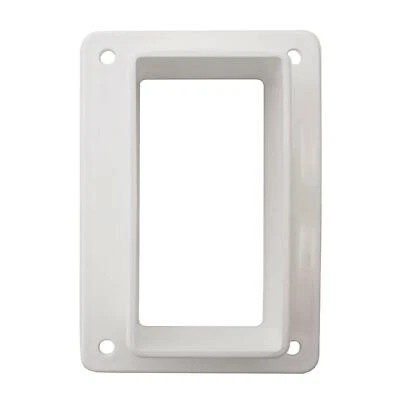 DF_SUPPLY 1 3/4" x 3 1/2" Straight HandVinyl Rail Bracket - White