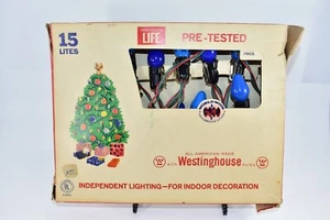 VINTAGE 1940'S WESTINGHOUSE CHRISTMAS 15- LITE STRING - Picture 1 of 5