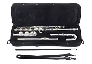 Classic Cantabile FL-200U Querflöte Flöte E-Mechanik Neusilber Wischerstab Etui - Bild 1 von 10
