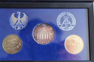1990 GDR DDR 3 COIN SET - Picture 1 of 3