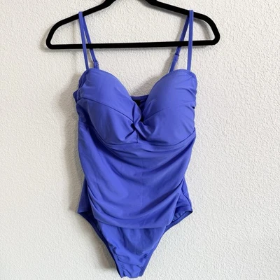 Mujer Catalina Talla XL 16/18 Púrpura Vestido Una Pieza Forrado Traje de Baño Playa Piscina Foto 1 de 4