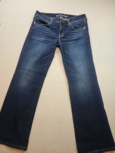 American Eagle Favorite Boyfriend Jeans Damen dunkle Waschung Größe 12 (32 x 31) - Bild 1 von 15