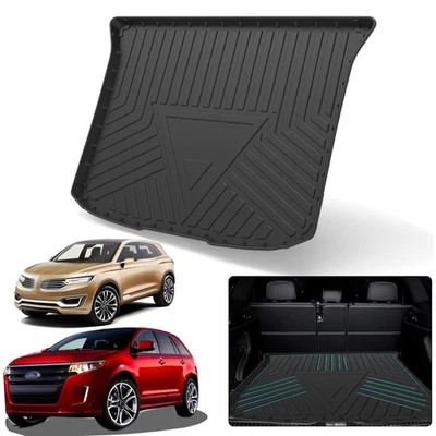 Forro de bota de carga traseira preta tampa de piso para todas as condições climáticas para 2007-2015 Lincoln MKX - Imagem 1 de 4