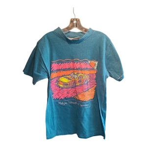 Vintage Blue Tshirt Michigan International Speedway Velva Sheer USA - Picture 1 of 2
